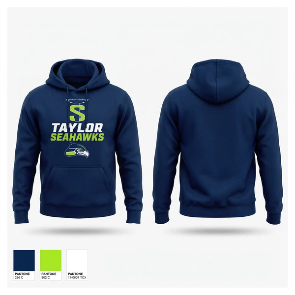 Hoodie, Taylor Seahawks, , Teamtime, Team time, sublimation, custom sports apparel, team uniforms, spirit wear, spiritwear, sports uniforms, custom shirts, team store, custom team store, fundraiser sports, apparel fundraiser