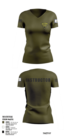 Womens Short Sleeve Vneck Shirt, State Police, Police, Teamtime, Team time, sublimation, custom sports apparel, team uniforms, spirit wear, spiritwear, sports uniforms, custom shirts, team store, custom team store, fundraiser sports, apparel fundraiser
