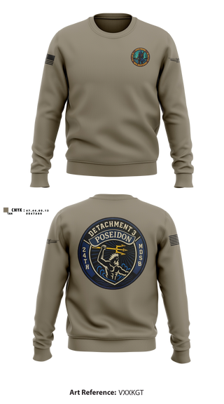 Crew Neck Sweatshirt, 24TH MDSB, Army, Teamtime, Team time, sublimation, custom sports apparel, team uniforms, spirit wear, spiritwear, sports uniforms, custom shirts, team store, custom team store, fundraiser sports, apparel fundraiser