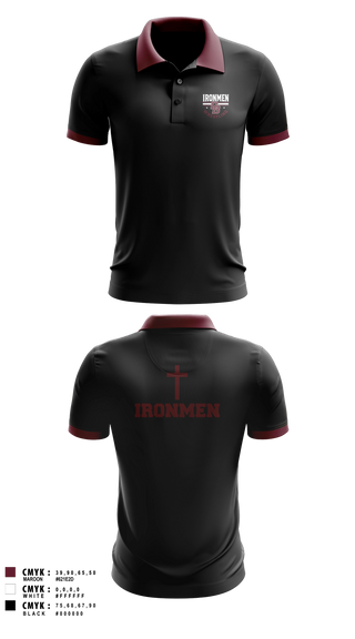 Short Sleeve Performance Polo, Don Bosco Ironmen Wrestling, Wrestling, Teamtime, Team time, sublimation, custom sports apparel, team uniforms, spirit wear, spiritwear, sports uniforms, custom shirts, team store, custom team store, fundraiser sports, apparel fundraiser