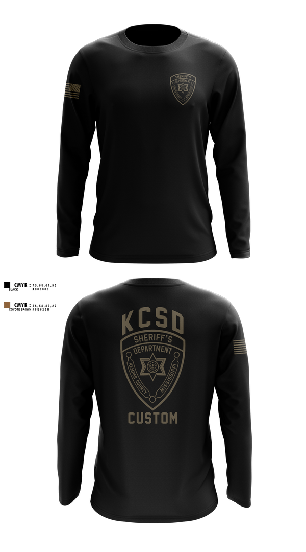 Long Sleeve Performance Shirt, Kemper County Sheriff’s Office, Police, Teamtime, Team time, sublimation, custom sports apparel, team uniforms, spirit wear, spiritwear, sports uniforms, custom shirts, team store, custom team store, fundraiser sports, apparel fundraiser