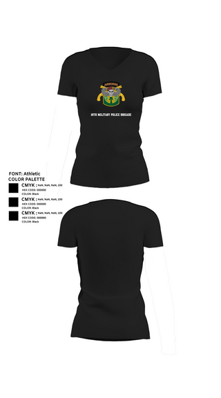 Womens Short Sleeve Vneck Shirt, 16th Military Police Brigade, , Teamtime, Team time, sublimation, custom sports apparel, team uniforms, spirit wear, spiritwear, sports uniforms, custom shirts, team store, custom team store, fundraiser sports, apparel fundraiser