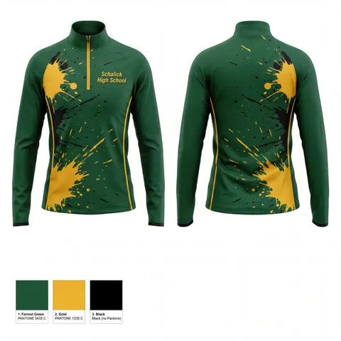 Quarter Zip Jacket, Schalick High School, Wrestling, Teamtime, Team time, sublimation, custom sports apparel, team uniforms, spirit wear, spiritwear, sports uniforms, custom shirts, team store, custom team store, fundraiser sports, apparel fundraiser