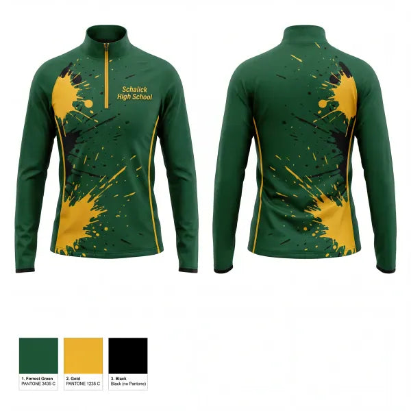 Quarter Zip Jacket, Schalick High School, Wrestling, Teamtime, Team time, sublimation, custom sports apparel, team uniforms, spirit wear, spiritwear, sports uniforms, custom shirts, team store, custom team store, fundraiser sports, apparel fundraiser