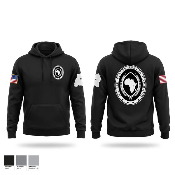 Hoodie, USAFRICOM, Army, Teamtime, Team time, sublimation, custom sports apparel, team uniforms, spirit wear, spiritwear, sports uniforms, custom shirts, team store, custom team store, fundraiser sports, apparel fundraiser
