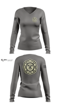 tiff city Women's Long Sleeve V-neck Shirt - 5