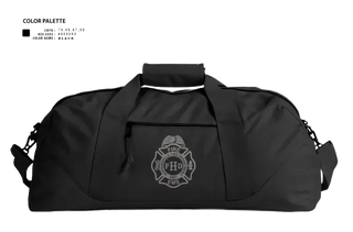 Duffle Bag, Hopkinsville Fire Department, Fire Department, Teamtime, Team time, sublimation, custom sports apparel, team uniforms, spirit wear, spiritwear, sports uniforms, custom shirts, team store, custom team store, fundraiser sports, apparel fundraiser
