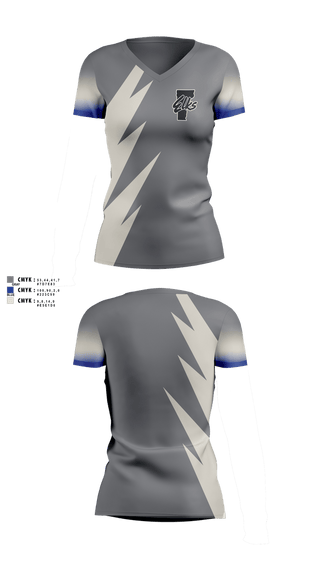 Womens Short Sleeve Vneck Shirt, Vermont Elks Association, , Teamtime, Team time, sublimation, custom sports apparel, team uniforms, spirit wear, spiritwear, sports uniforms, custom shirts, team store, custom team store, fundraiser sports, apparel fundraiser