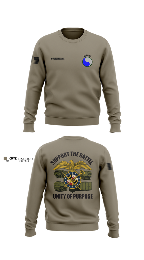 Crew Neck Sweatshirt, 729 Quarter Master Unit, Army, Teamtime, Team time, sublimation, custom sports apparel, team uniforms, spirit wear, spiritwear, sports uniforms, custom shirts, team store, custom team store, fundraiser sports, apparel fundraiser