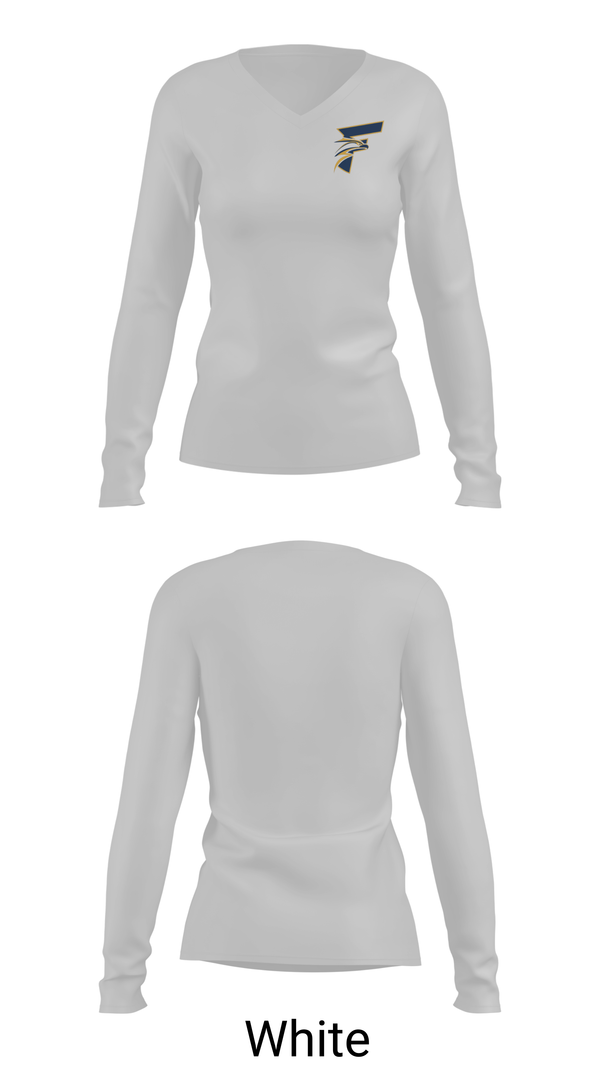 Womens Long Sleeve Vneck Shirt, Frederick, Men's Basketball, Teamtime, Team time, sublimation, custom sports apparel, team uniforms, spirit wear, spiritwear, sports uniforms, custom shirts, team store, custom team store, fundraiser sports, apparel fundraiser