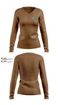 Climate Solutions Air conditioning & Refrigeration LLC 28190571 Women's Long Sleeve V-neck Shirt - 101