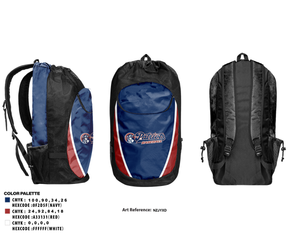 Gear Bag, Lenape Valley Patriots, Baseball, Teamtime, Team time, sublimation, custom sports apparel, team uniforms, spirit wear, spiritwear, sports uniforms, custom shirts, team store, custom team store, fundraiser sports, apparel fundraiser