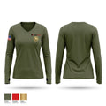 SORT Women's Long Sleeve V-neck Shirt - 1