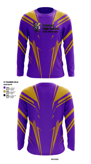 Long Sleeve Performance Shirt, Soledad High School Cheer, Cheer, Teamtime, Team time, sublimation, custom sports apparel, team uniforms, spirit wear, spiritwear, sports uniforms, custom shirts, team store, custom team store, fundraiser sports, apparel fundraiser