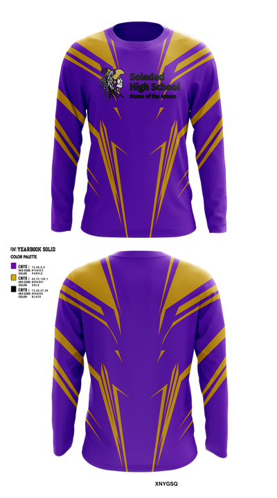 Soledad High School Cheer 88814096 Long Sleeve Performance Shirt 1