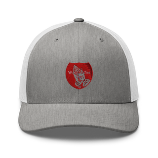 WeAllWeGot~Family First 22026589 Retro Trucker Hat | Yupoong 6606