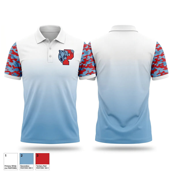 Short Sleeve Performance Polo, Piedmont, Track & Field, Teamtime, Team time, sublimation, custom sports apparel, team uniforms, spirit wear, spiritwear, sports uniforms, custom shirts, team store, custom team store, fundraiser sports, apparel fundraiser