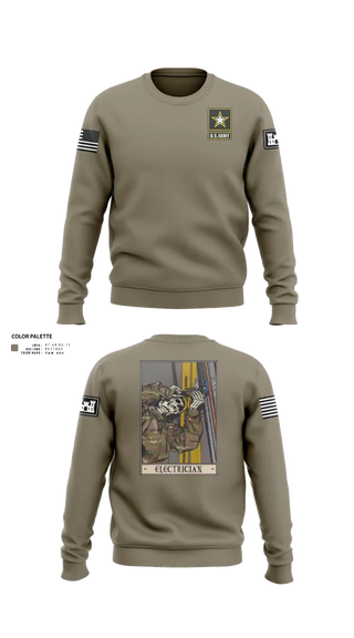 Crew Neck Sweatshirt, 378th ECC, , Teamtime, Team time, sublimation, custom sports apparel, team uniforms, spirit wear, spiritwear, sports uniforms, custom shirts, team store, custom team store, fundraiser sports, apparel fundraiser