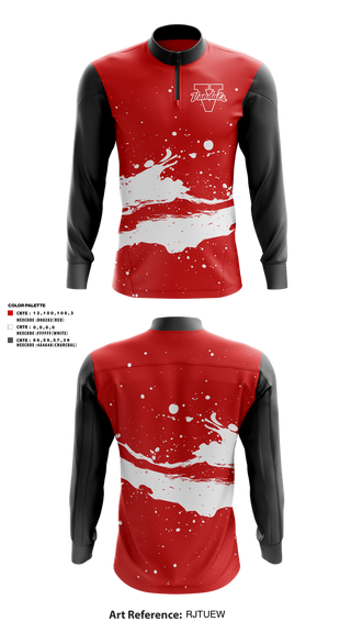 Quarter Zip Jacket, Vandals, , Teamtime, Team time, sublimation, custom sports apparel, team uniforms, spirit wear, spiritwear, sports uniforms, custom shirts, team store, custom team store, fundraiser sports, apparel fundraiser