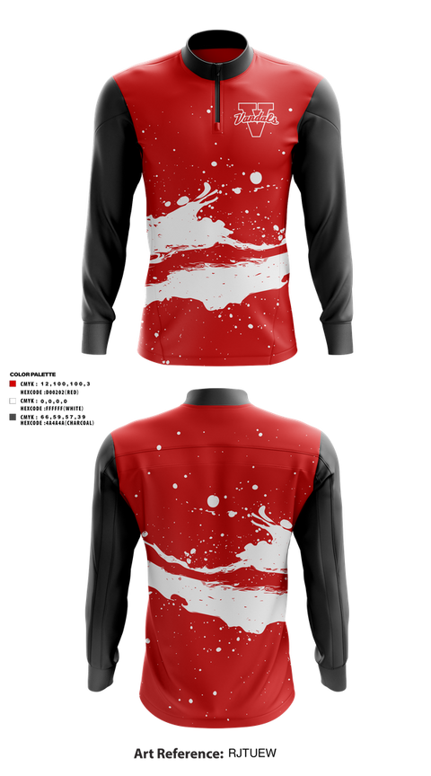 Quarter Zip Jacket, Vandals, , Teamtime, Team time, sublimation, custom sports apparel, team uniforms, spirit wear, spiritwear, sports uniforms, custom shirts, team store, custom team store, fundraiser sports, apparel fundraiser