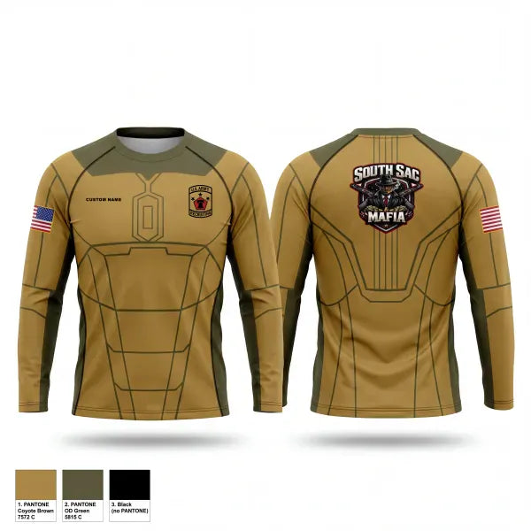 Long Sleeve Performance Shirt, SAC SOUTH, Army, Teamtime, Team time, sublimation, custom sports apparel, team uniforms, spirit wear, spiritwear, sports uniforms, custom shirts, team store, custom team store, fundraiser sports, apparel fundraiser