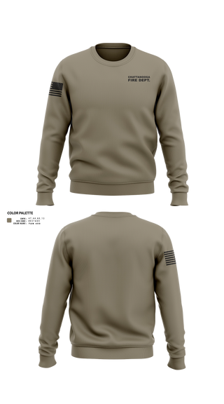 Crew Neck Sweatshirt, Chattanooga Fire dept., Fire Department, Teamtime, Team time, sublimation, custom sports apparel, team uniforms, spirit wear, spiritwear, sports uniforms, custom shirts, team store, custom team store, fundraiser sports, apparel fundraiser