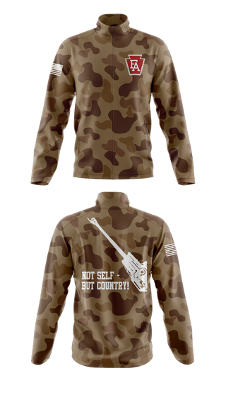 Fleece Jacket, 1-108 FAR, National Guard, Teamtime, Team time, sublimation, custom sports apparel, team uniforms, spirit wear, spiritwear, sports uniforms, custom shirts, team store, custom team store, fundraiser sports, apparel fundraiser