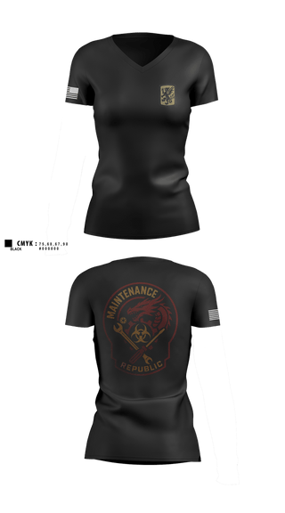 Womens Short Sleeve Vneck Shirt, 411Th CBRN, Army, Teamtime, Team time, sublimation, custom sports apparel, team uniforms, spirit wear, spiritwear, sports uniforms, custom shirts, team store, custom team store, fundraiser sports, apparel fundraiser