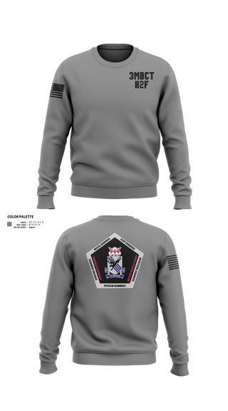 Crew Neck Sweatshirt, 3BCT H2F, Army, Teamtime, Team time, sublimation, custom sports apparel, team uniforms, spirit wear, spiritwear, sports uniforms, custom shirts, team store, custom team store, fundraiser sports, apparel fundraiser