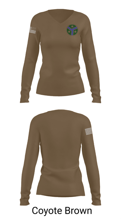 278th Armored Cavalry Regiment 63625582 Women's Long Sleeve V-neck Shirt - 16