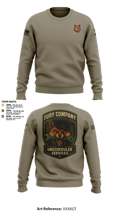 Unscheduled Service 19126504 Crew Neck Sweatshirt - 3