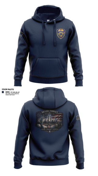 Hoodie, Suffolk county auxiliary police, Police, Teamtime, Team time, sublimation, custom sports apparel, team uniforms, spirit wear, spiritwear, sports uniforms, custom shirts, team store, custom team store, fundraiser sports, apparel fundraiser