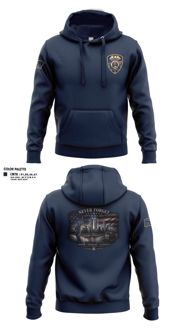 Hoodie, Suffolk county auxiliary police, Police, Teamtime, Team time, sublimation, custom sports apparel, team uniforms, spirit wear, spiritwear, sports uniforms, custom shirts, team store, custom team store, fundraiser sports, apparel fundraiser