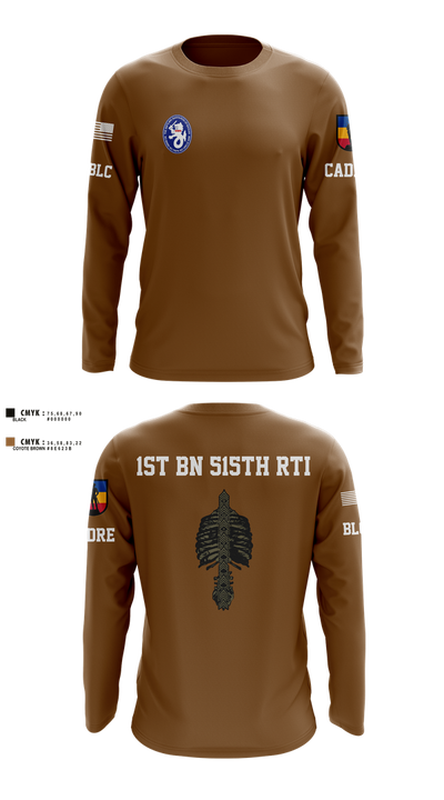 1st BN 515th RTI 17257625 Long Sleeve Performance Shirt 8