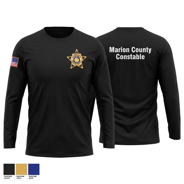 Long Sleeve Performance Shirt, Marion County Constables Office, Police, Teamtime, Team time, sublimation, custom sports apparel, team uniforms, spirit wear, spiritwear, sports uniforms, custom shirts, team store, custom team store, fundraiser sports, apparel fundraiser