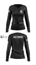 Baltimore Police Department 87844161 Women's Long Sleeve V-neck Shirt - 100