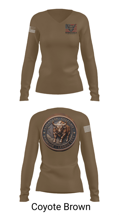 Baybrook Army Recruiting Company 58064560 Women's Long Sleeve V-neck Shirt - 17