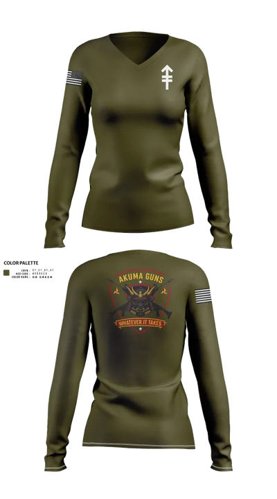 12 LCT 56677992 Women's Long Sleeve V-neck Shirt - 22