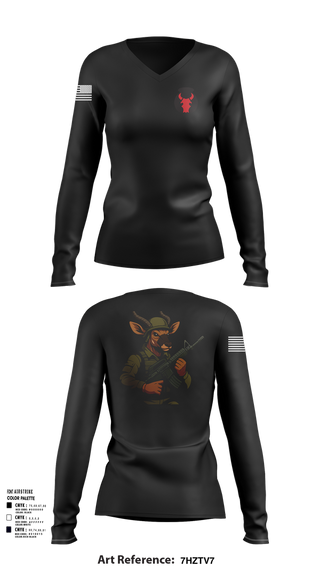Womens Long Sleeve Vneck Shirt, TF Nyala, , Teamtime, Team time, sublimation, custom sports apparel, team uniforms, spirit wear, spiritwear, sports uniforms, custom shirts, team store, custom team store, fundraiser sports, apparel fundraiser