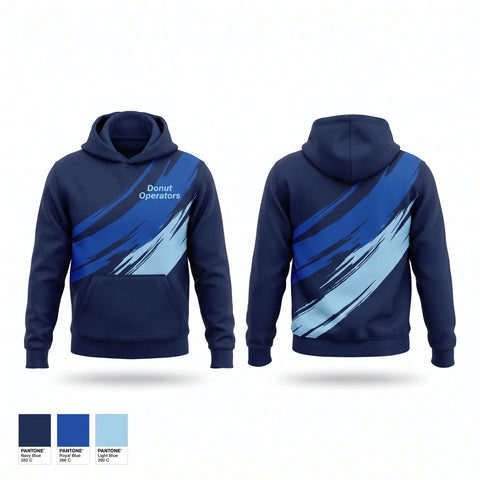 Hoodie, Donut Operators, Baseball, Teamtime, Team time, sublimation, custom sports apparel, team uniforms, spirit wear, spiritwear, sports uniforms, custom shirts, team store, custom team store, fundraiser sports, apparel fundraiser