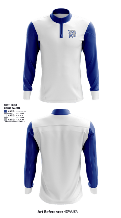 Belleview High School Basketball 96620891 Quarter Zip Jacket - 4