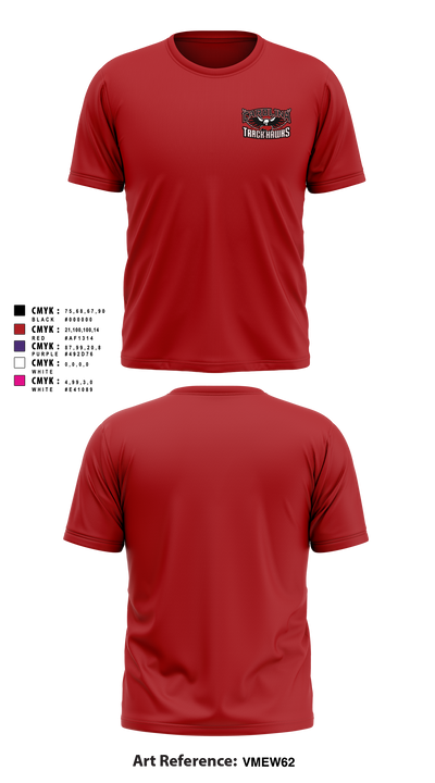 Carolina Track Hawks Short Sleeve Performance Shirt - 20