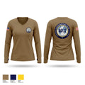 Commander Naval meteorology and oceanography command Women's Long Sleeve V-neck Shirt - 1