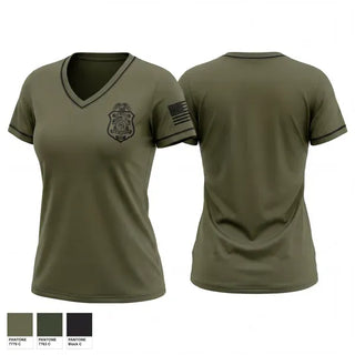 Womens Short Sleeve Vneck Shirt, DCS Special Operations, Police, Teamtime, Team time, sublimation, custom sports apparel, team uniforms, spirit wear, spiritwear, sports uniforms, custom shirts, team store, custom team store, fundraiser sports, apparel fundraiser