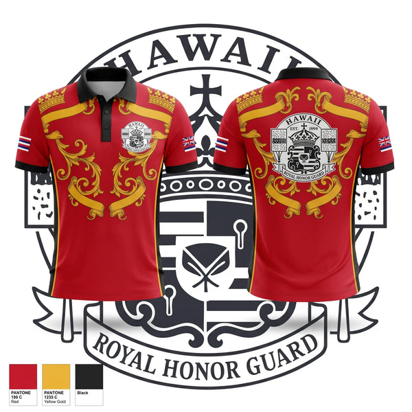 Short Sleeve Performance Polo, Hawaii Royal Honor Guard, , Teamtime, Team time, sublimation, custom sports apparel, team uniforms, spirit wear, spiritwear, sports uniforms, custom shirts, team store, custom team store, fundraiser sports, apparel fundraiser