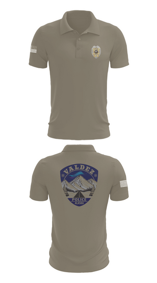 Short Sleeve Performance Polo, Valdez Police Department, Police, Teamtime, Team time, sublimation, custom sports apparel, team uniforms, spirit wear, spiritwear, sports uniforms, custom shirts, team store, custom team store, fundraiser sports, apparel fundraiser