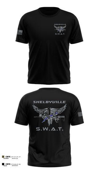 Old School Cotton Feel Shirt, Shelbyville SWAT, Police, Teamtime, Team time, sublimation, custom sports apparel, team uniforms, spirit wear, spiritwear, sports uniforms, custom shirts, team store, custom team store, fundraiser sports, apparel fundraiser