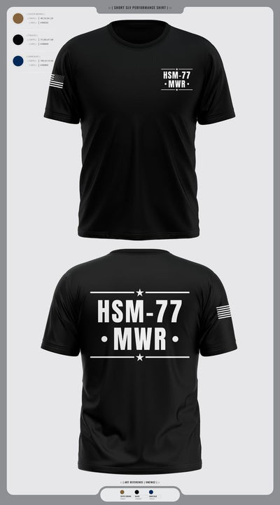 HSM-77 MWR 54616922 Short Sleeve Performance Shirt - 2