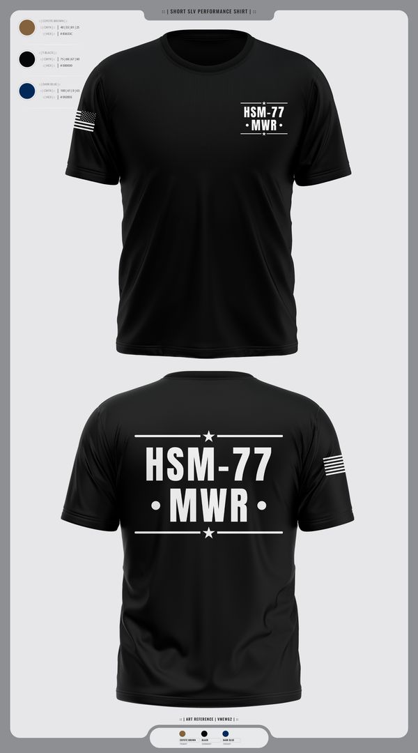 Short Sleeve Performance Shirt, HSM-77 MWR, , Teamtime, Team time, sublimation, custom sports apparel, team uniforms, spirit wear, spiritwear, sports uniforms, custom shirts, team store, custom team store, fundraiser sports, apparel fundraiser
