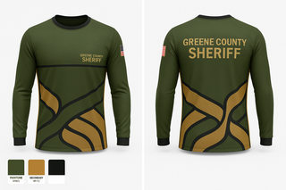 Long Sleeve Performance Shirt, Greene County Sheriff, Police, Teamtime, Team time, sublimation, custom sports apparel, team uniforms, spirit wear, spiritwear, sports uniforms, custom shirts, team store, custom team store, fundraiser sports, apparel fundraiser